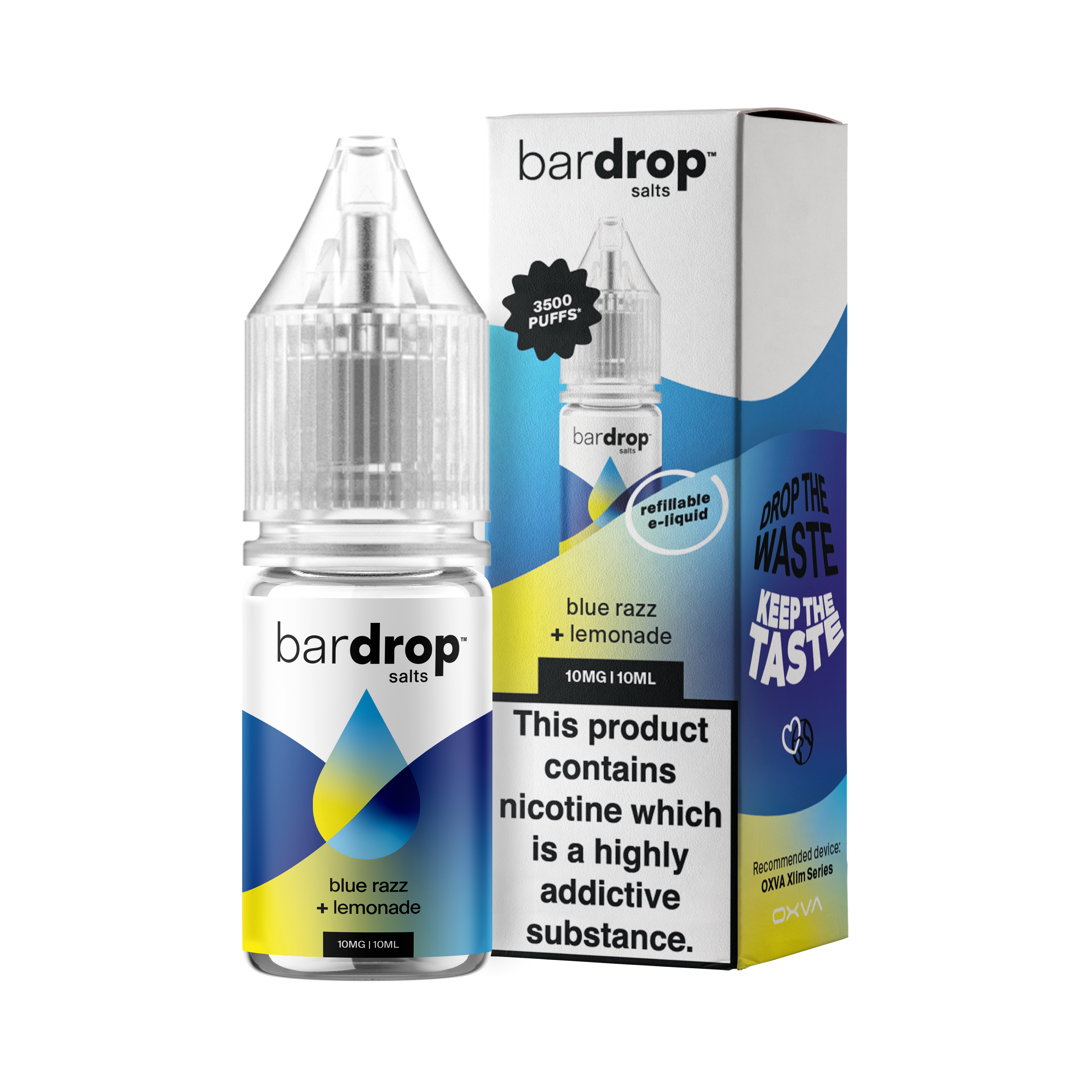 Bar Drop - Blue Razz Lemonade - Nic Salt - E-Liquid – 10ml